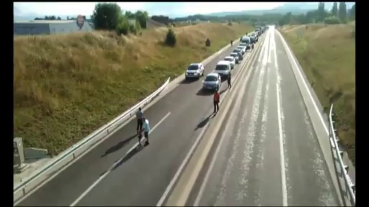 Thonon-les-Bains : action coup de poing pour le désenclavement du Chablais 2