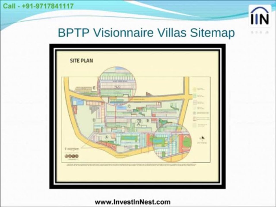BPTP Visionnaire Villas - Golf Course Extn Road Gurgaon - Book 9717841117