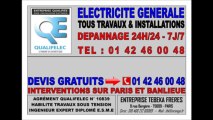 ELECTRICITE PARIS OUVERT EN AOUT -- 0142460048 -- ELECTRICIEN