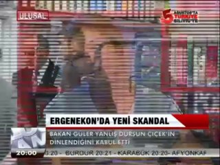 BAKAN GÜLER, YANLIŞ DURSUN ÇİÇEK'İN DİNLENDİĞİNİ KABUL ETTİ