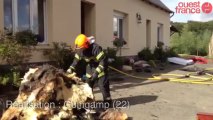 Une maison sinistrée par les flammes - Les deux occupants ont été relogés par la mairie