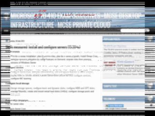 MICROSOFT 70-410 EXAM OBJECTIVES