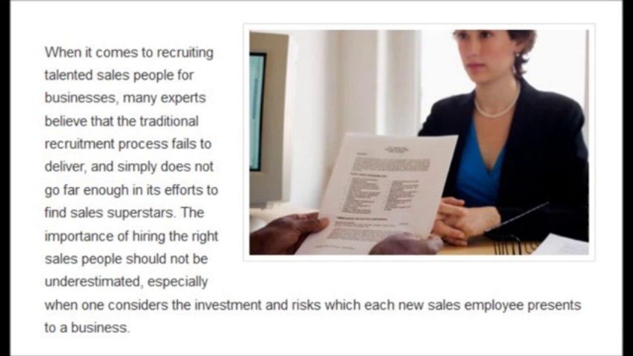 Pareto recruitment - Methods of recruitment