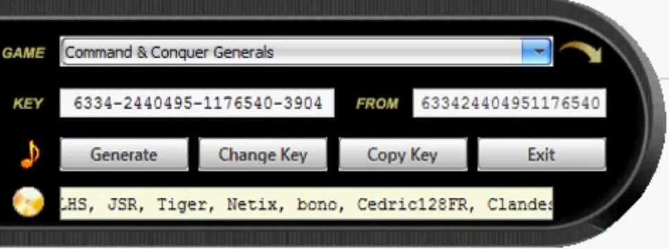Command and Conquer Generals Keygen