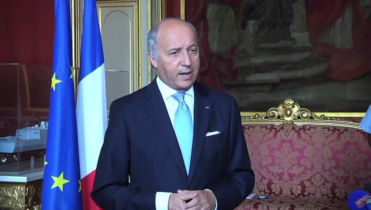 Point de presse de Laurent Fabius 30 juillet 2013