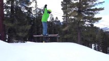 First attempt at hitting a ski jump