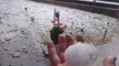 Crazy storm in Germany with giant balls of hail sized like tennis of baseball Balls!!! Epic Summer Storm!!