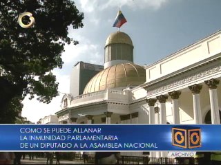 Conozca el procedimiento con el cual la Asamblea Nacional puede allanar la inmunidad parlamentaria a un diputado