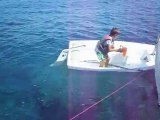 Mattia Errera - prova di scuffia - Scuola di vela Pantelleria