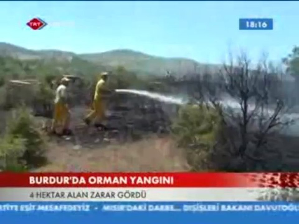 TRT_BURDUR'DA ORMAN YANGINI