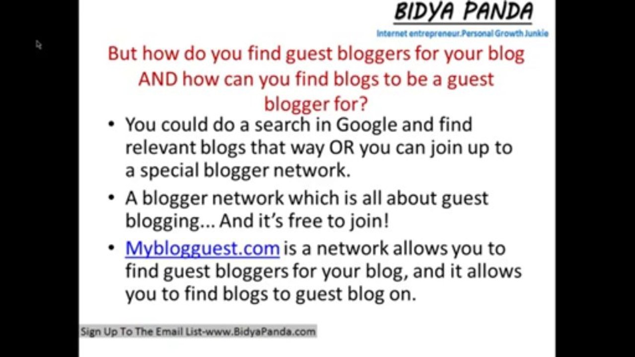 Guest Blogging-A great way to create exposure