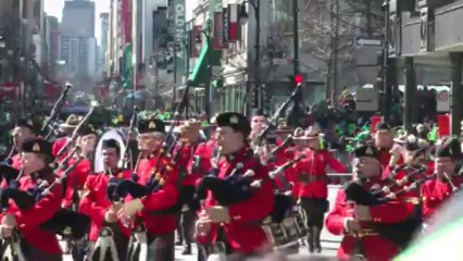 défilé de la saint patrick Montréal le 17:03:13