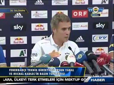 Ersun Yanal ve Michal Kadlec'in Basın Toplantısı Salzburg - Fenerbahçe