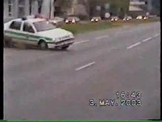 Accident moto+police