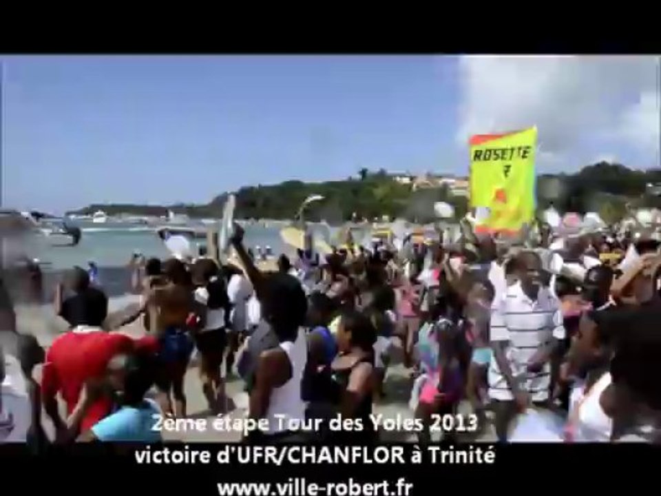 Tour des yoles 2013 - 2ème étape Vauclin / Trinité : 2ème victoire d'UFR / CHANFLOR mardi 30 juillet 2013
