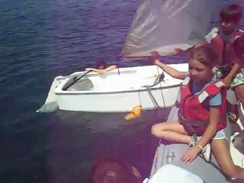 Gloria - prima prova di scuffia - Scuola di vela Pantelleria - 29/07/2013