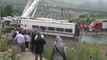 Trem espanhol com excesso de velocidade na hora da tragédia
