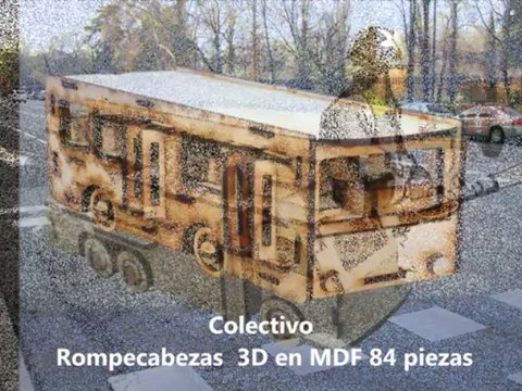 LEGNO LASER Rompecabezas 3D-Juego Didácticos- Muebles infantiles