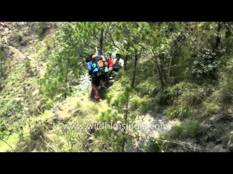 Evacuation through mountain trails