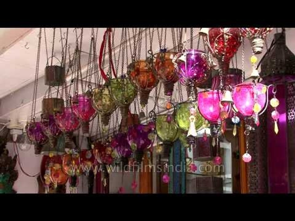 Chandelier Lamps for sale at a shop in Mussoorie