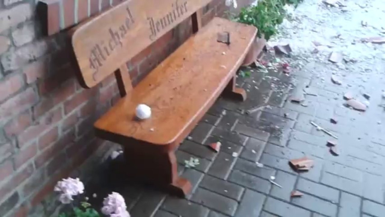 Hail storm wreaks havoc in Germany