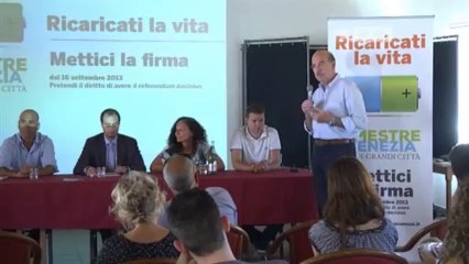 REFERENDUM, AL VIA LA RACCOLTA DI FIRME
