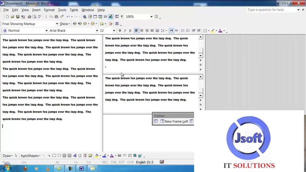 word 2003 lesson 5 Jsoft It solutions