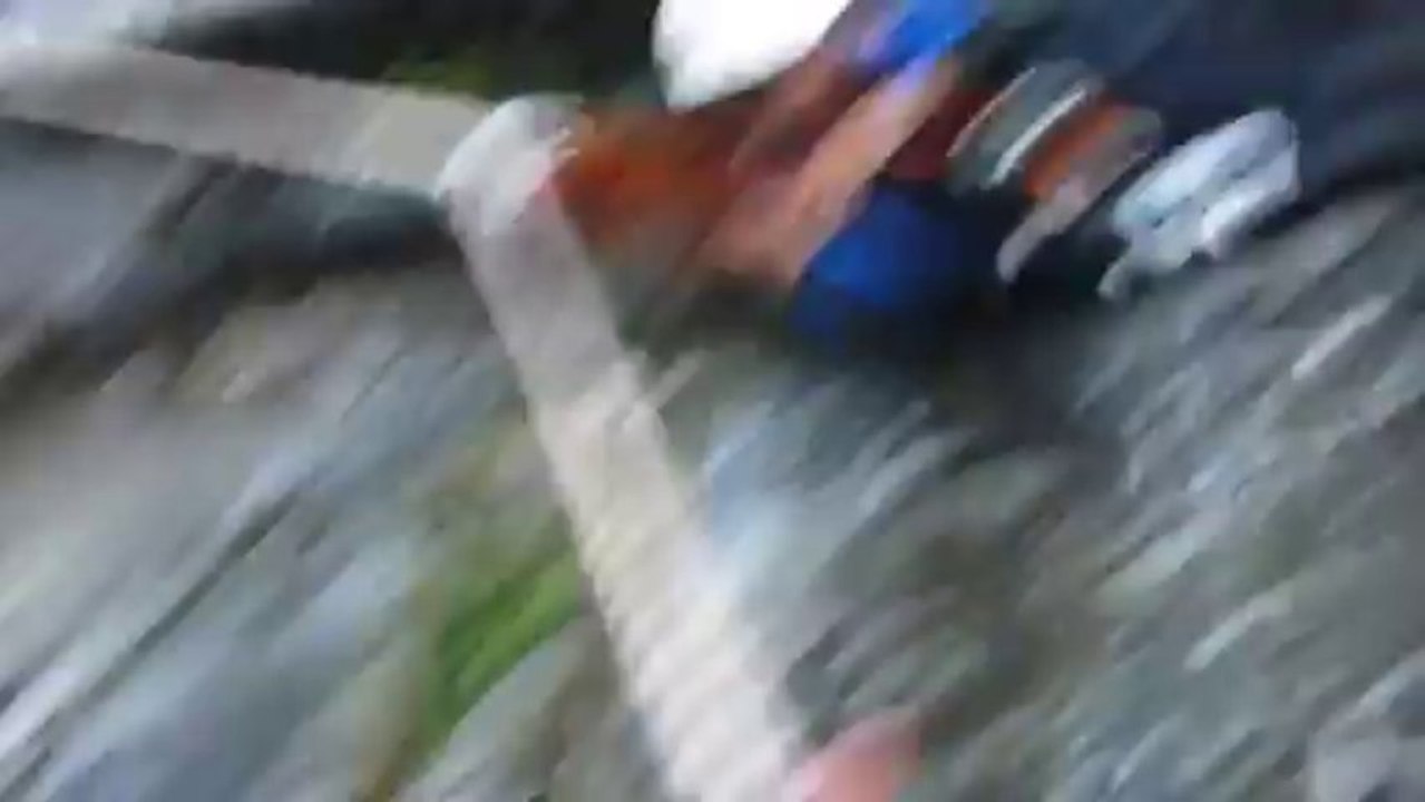 Canyon Ardèche - Saut de la Dame : Toboggan sur main courante ...