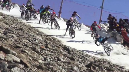 Crash carnage at the 2012 Megavalanche