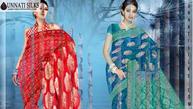 Banarasi Sarees Online, Benarasi Brocade saris shop, Buy brocade saree
