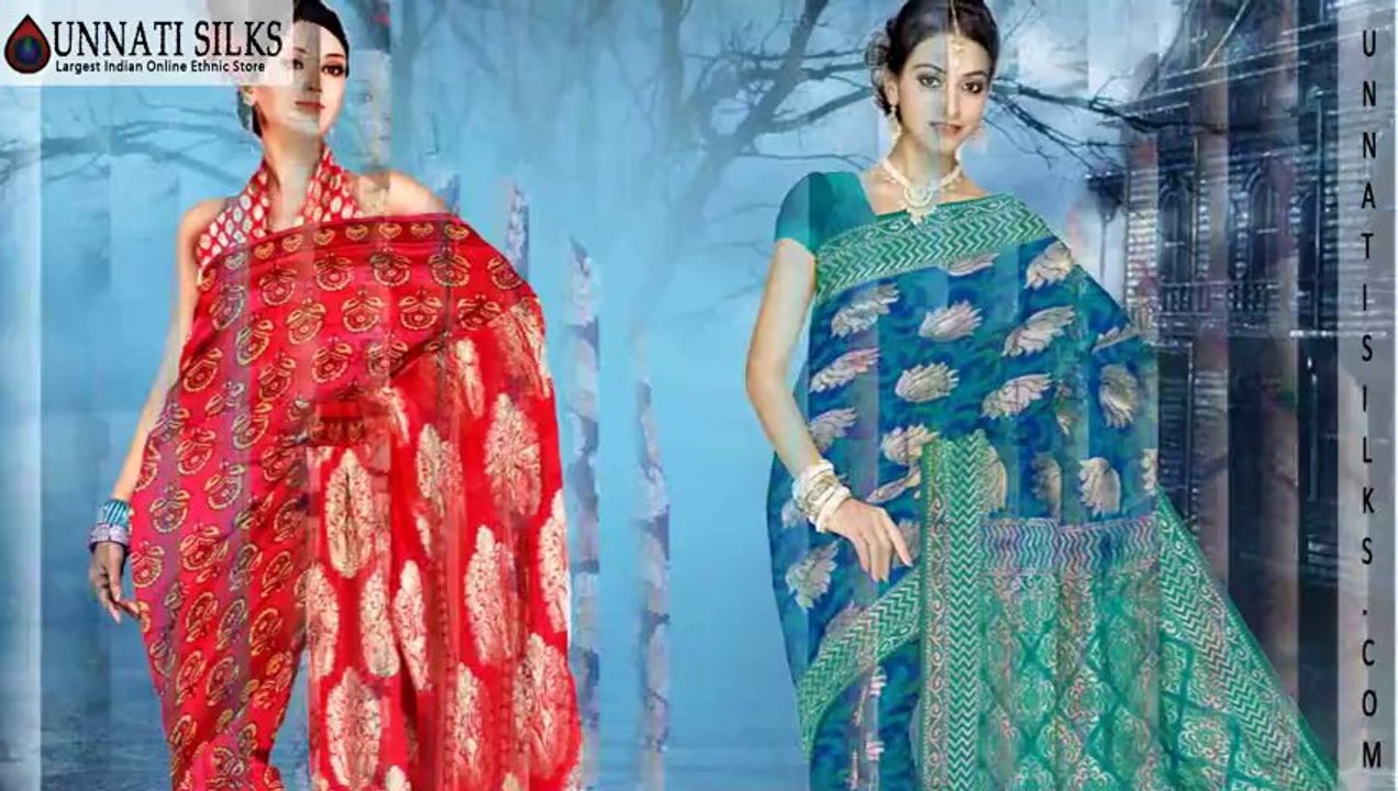 Banarasi Sarees Online, Benarasi Brocade saris shop, Buy brocade saree