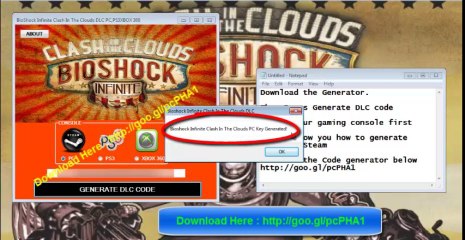 How To Download Bioshock Infinite Clash In The Clouds DLC Cracked Key Multi 10 Updated  (PC,PS3,XBOX 360) 2013