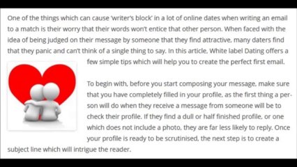 White Label Dating - Online messages