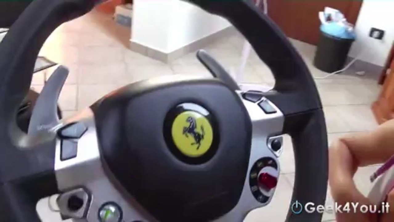 THRUSTMASTER FERRARI VIBRATION GT COCKPIT 458 ITALIA  recensione italiana