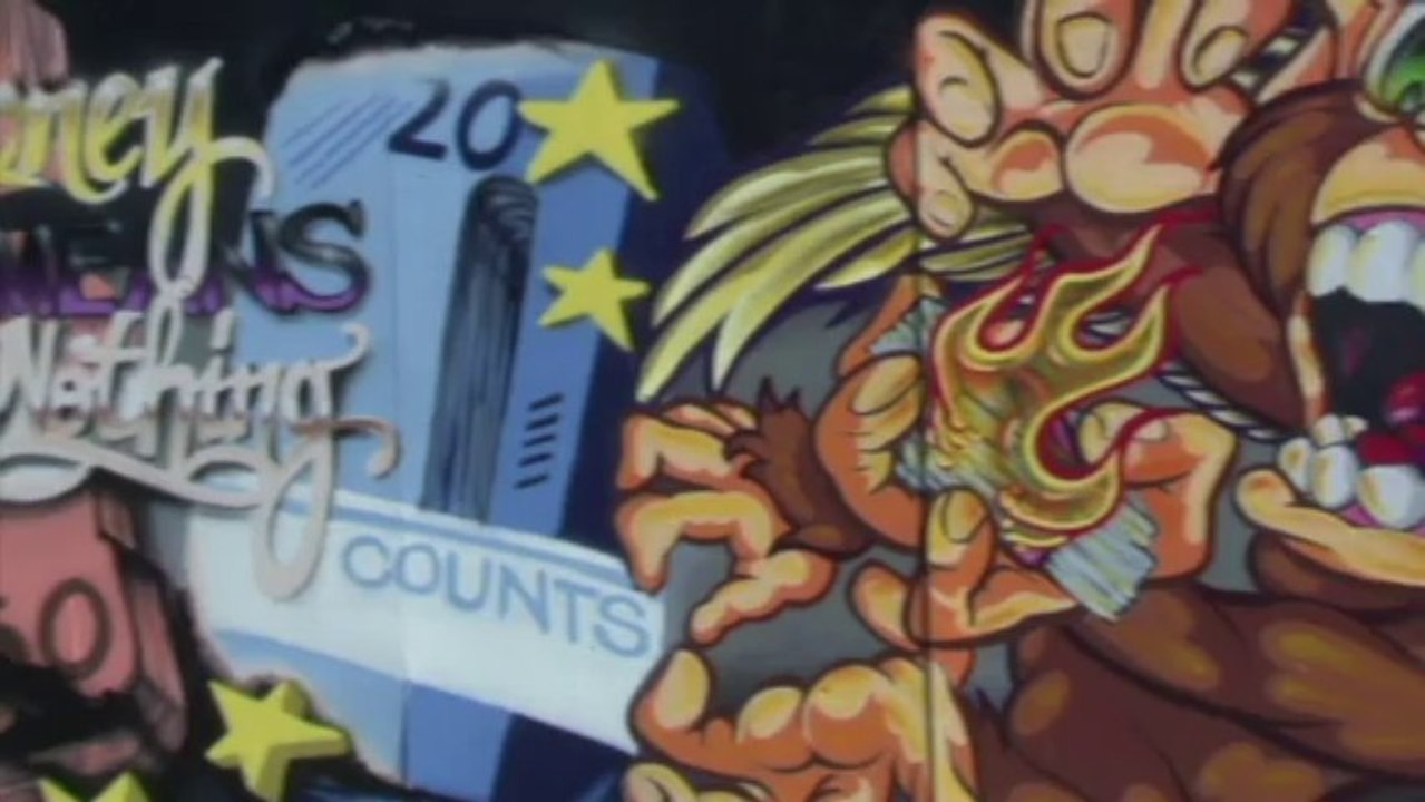 Des graffitis contestataires aux pieds du futur siège de la BCE