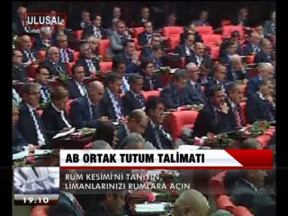 AB'DEN ORTAK TUTUM TALİMATLARI