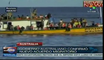 Australia busca frenar flujo de refugiados de Indonesia