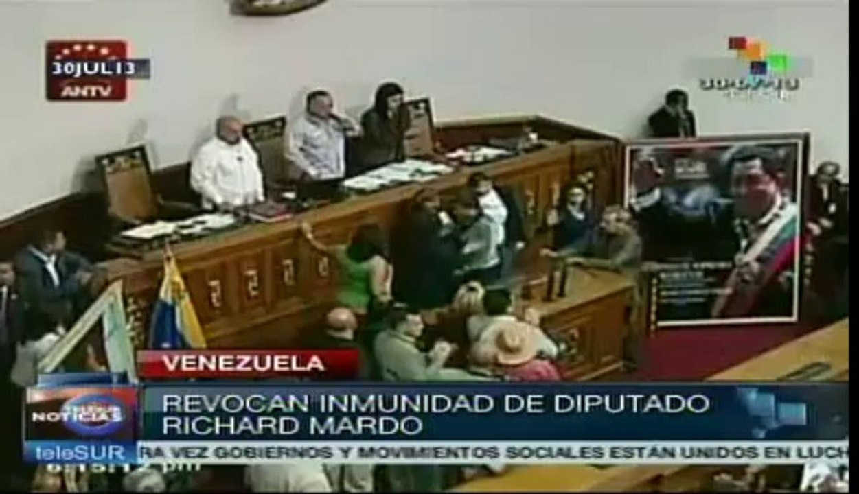 Asamblea Nacional retira inmunidad a diputado venezolano Richard Mardo