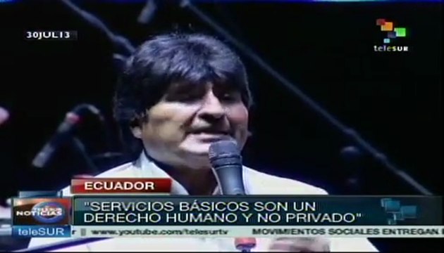 Presidentes de países del ALBA se reúnen con movimientos sociales