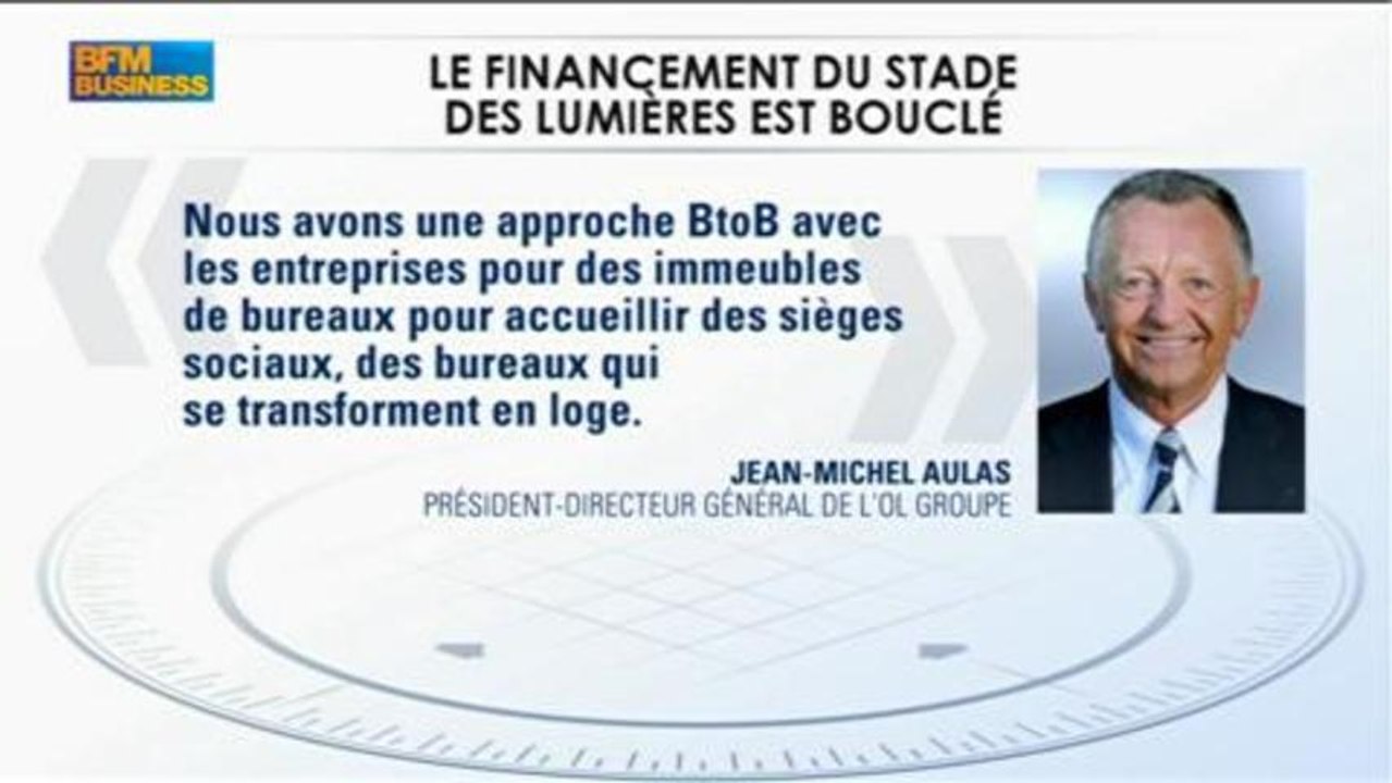 Le financement du Stade des Lumières est bouclé: Jean-Michel Aulas, dans GMB - 31 juillet
