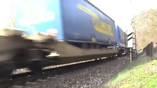 Züge bei Braubach am Rhein, SBB Cargo Re482, 155, 151, 189, 2x 185, 4x 428, 427