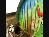 Graffiti's Art bombing blas crew frog GoPro