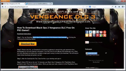 Black Ops 2 Vengeance Map Pack PS3 DLC Free