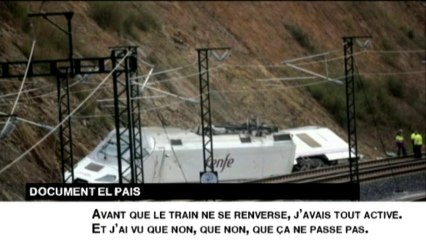 Accident de train en Espagne : ce que le conducteur a dit au juge