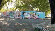 Graffiti's Art bombing blas crew in the ice GoPro