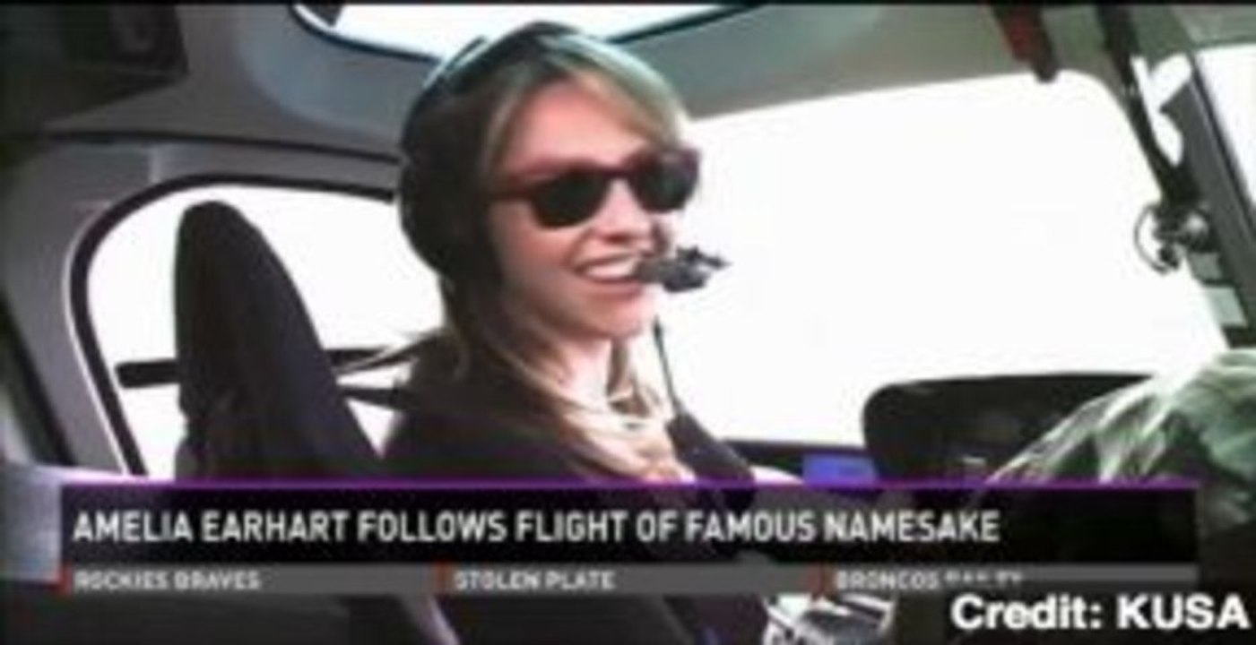Amelia Earhart Namesake Recreating Flight