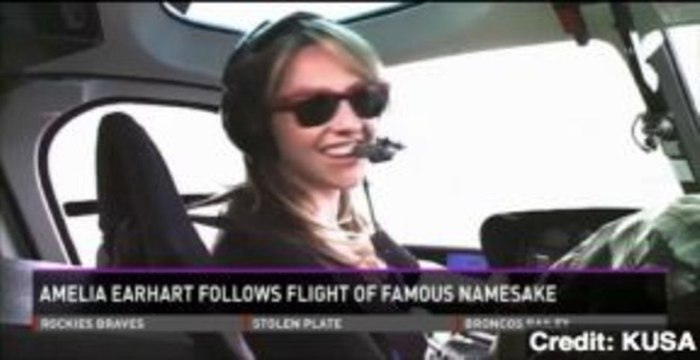 Amelia Earhart Namesake Recreating Flight