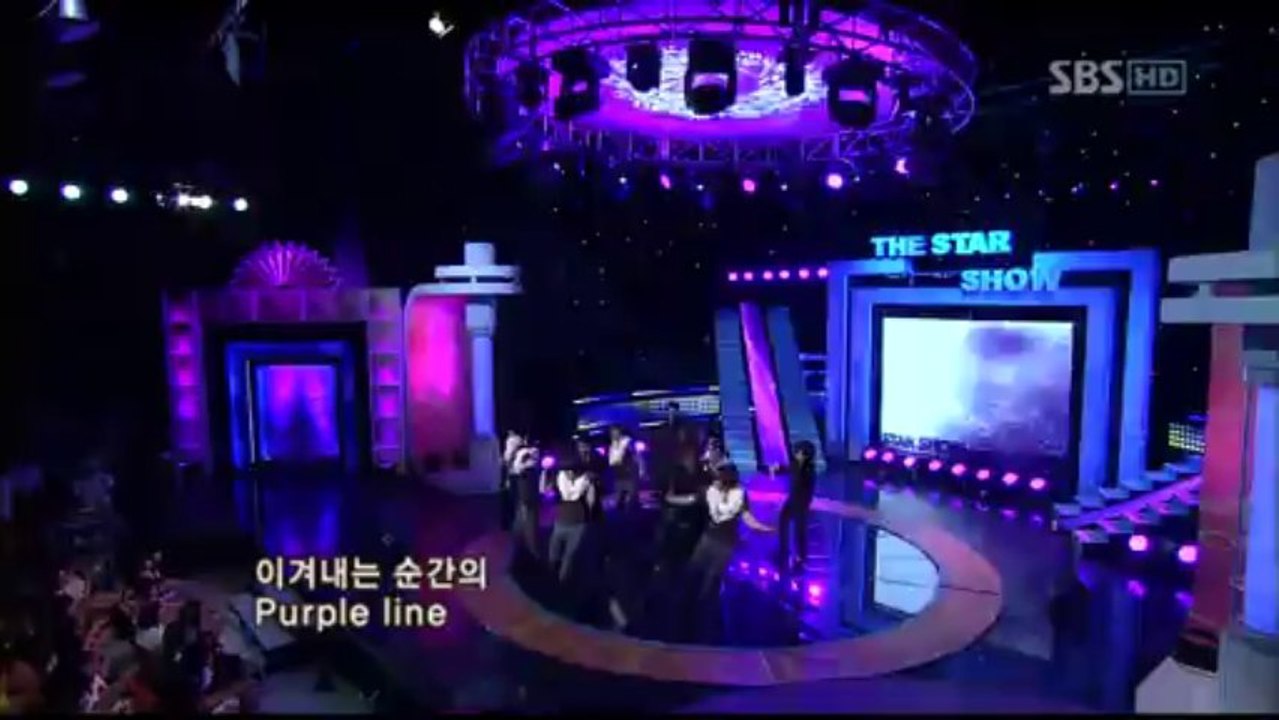 20080526 TVXQ - Purple Line @ SBS The Star Show