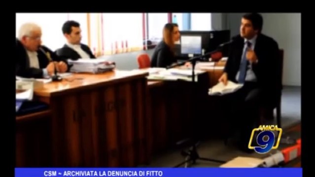 CSM | Archiviata la denuncia di Fitto