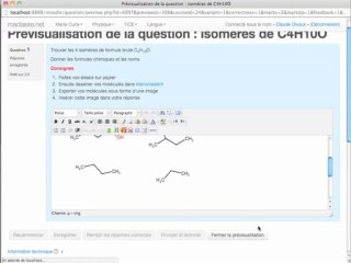 Comment utiliser Marvinsketch avec Moodle